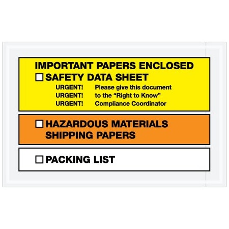 Bsc Preferred 6-1/2 x 10'' ''Important Papers Enclosed'' SDS Envelopes, 1000PK BUY00039578